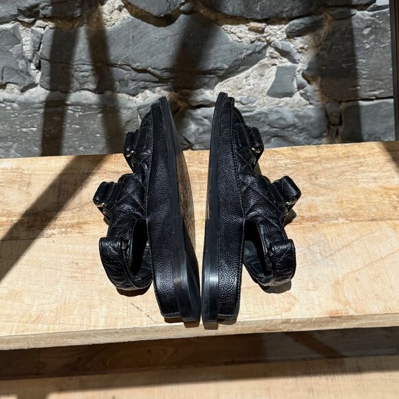 Chanel Black Caviar Leather CC Dad Slingback Sandals - Picture 9 of 13